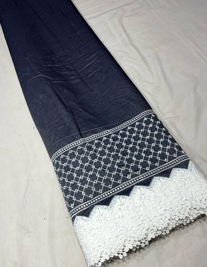 Denim Plazzo Cutowork