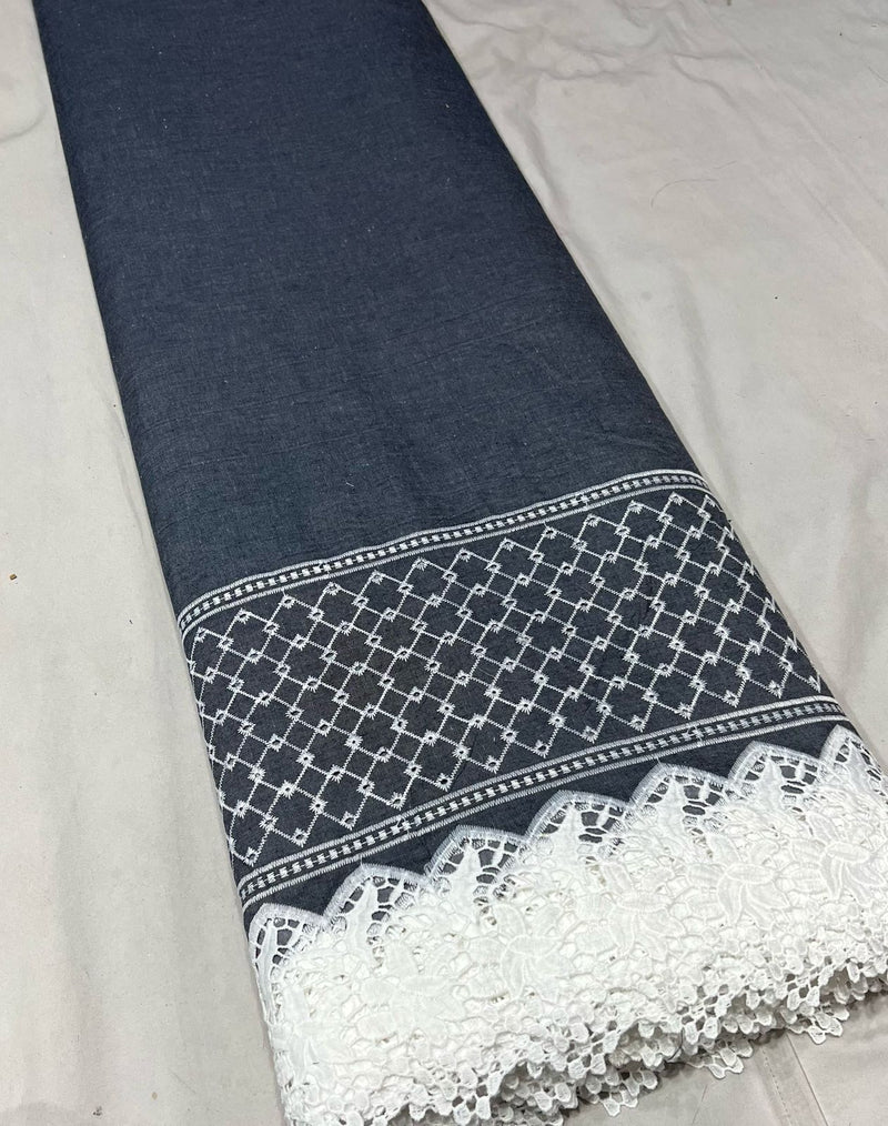 Denim Plazzo Cutowork