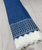 Denim Plazzo Cutowork