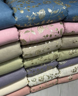 Linen Foil Embroidery