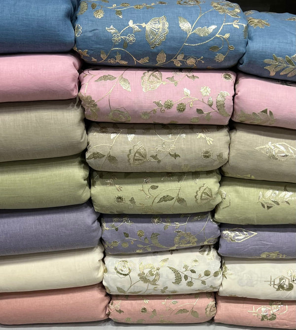 Linen Foil Embroidery