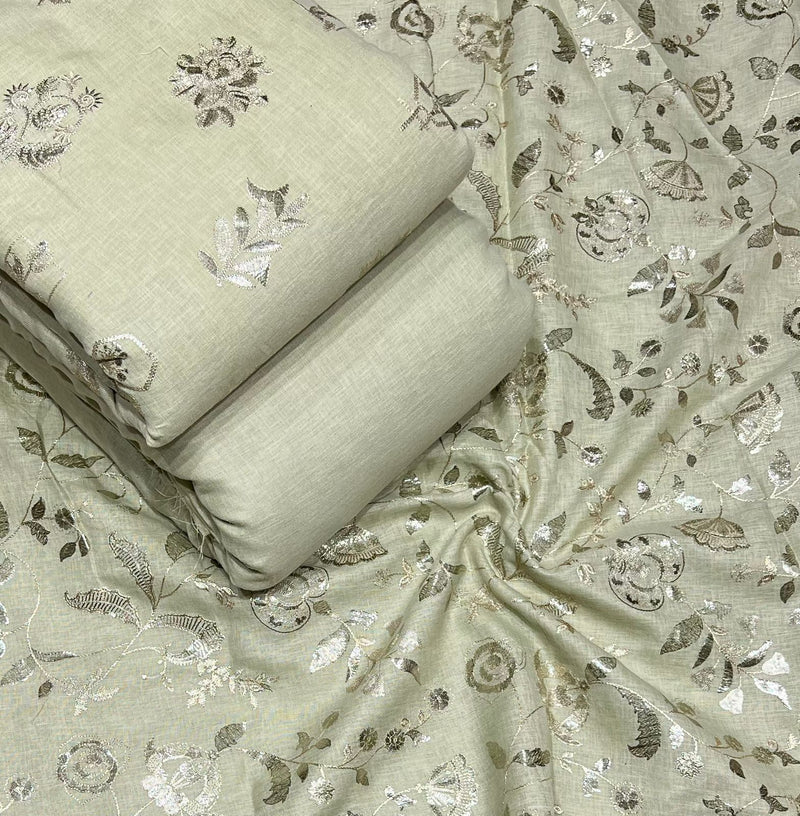 Linen Foil Embroidery