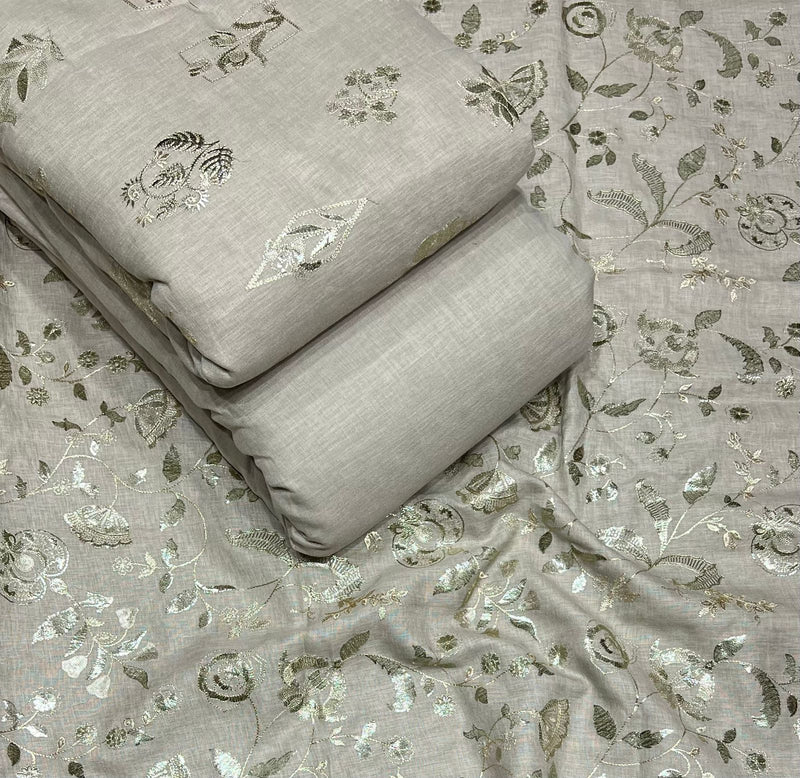 Linen Foil Embroidery