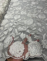 Net embroidery