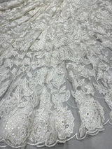 Net embroidery