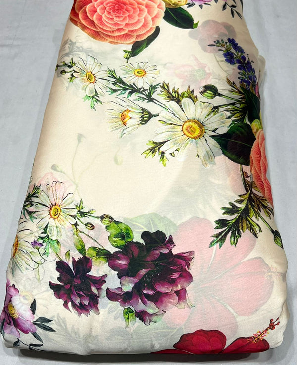 Satin georgette digital print
