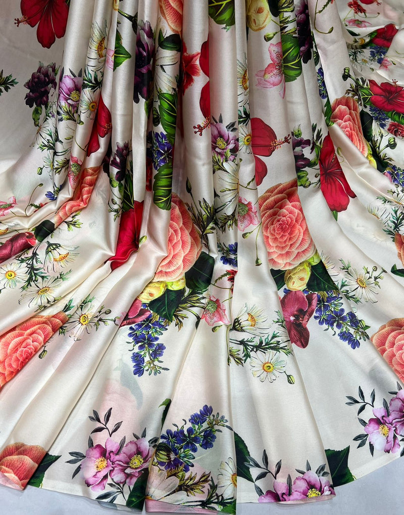 Satin georgette digital print