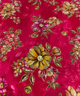 Pure crepe Position print embroidery