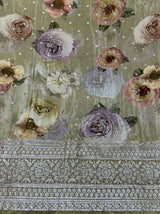 Digital print embroidery