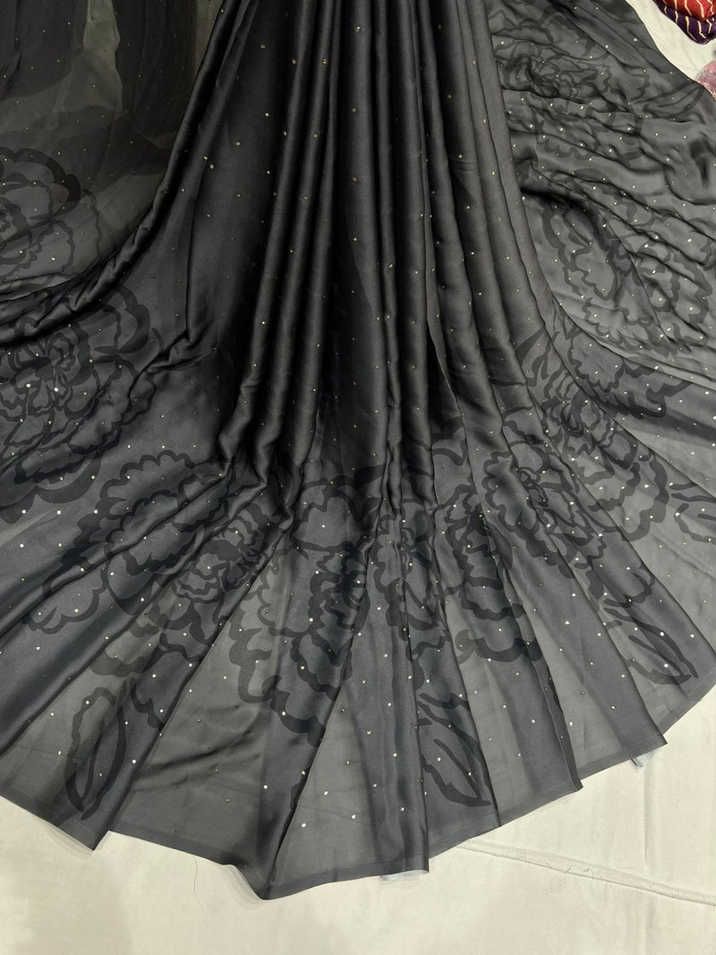 Satin georgette digital print
