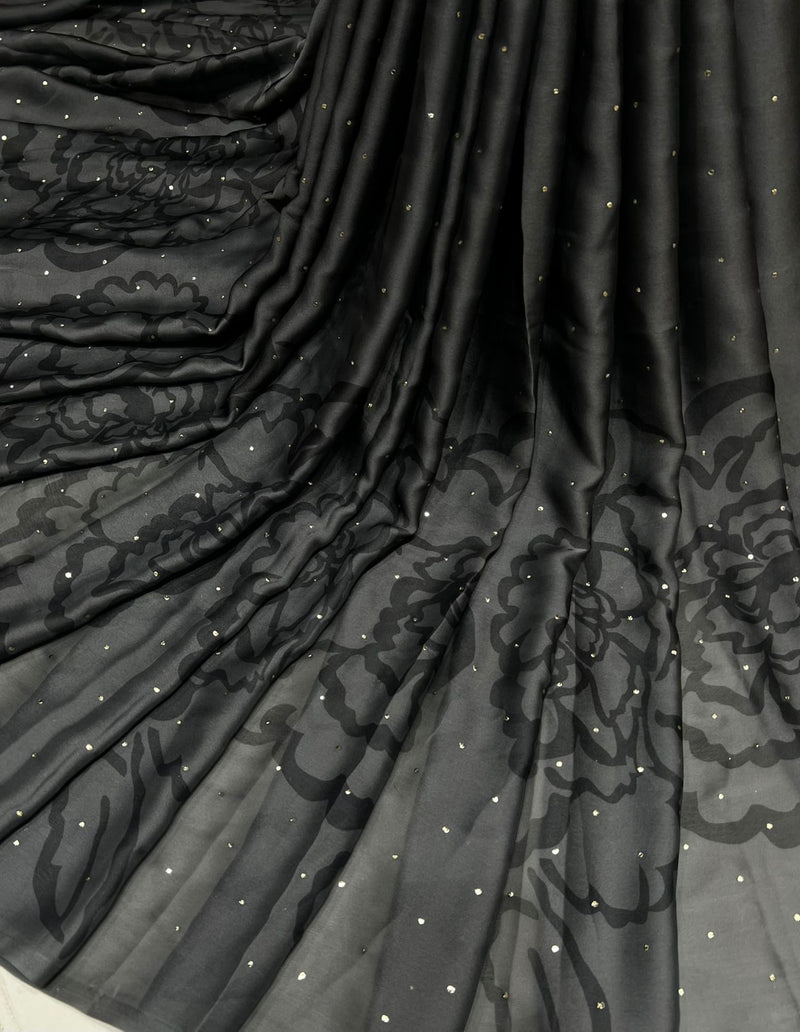 Satin georgette digital print