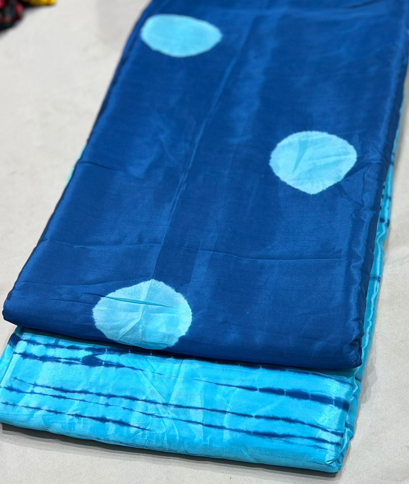 Pure crepe Hand dyeing Baatik boota