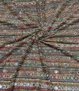 sequence cutdana  With real mirror embroidery