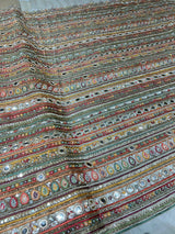 sequence cutdana  With real mirror embroidery