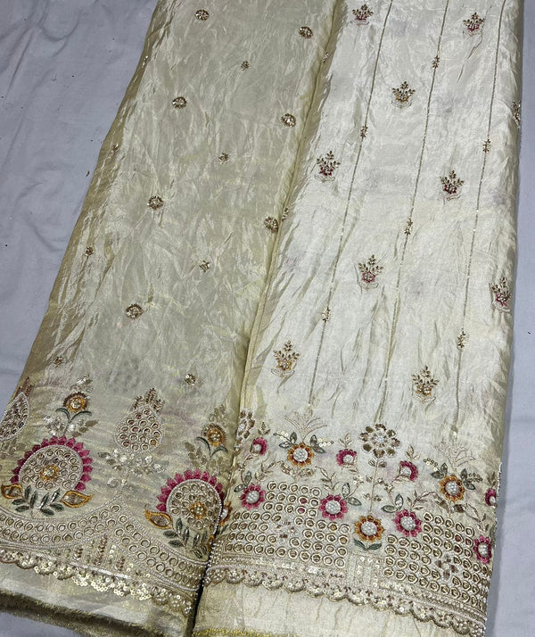 Multi border cutwork With cutdana
