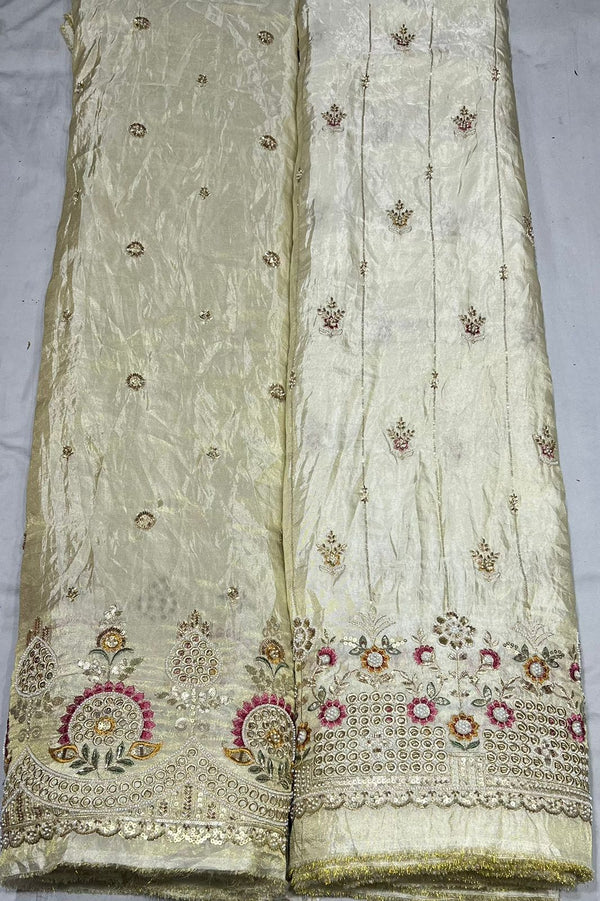 Multi border cutwork With cutdana
