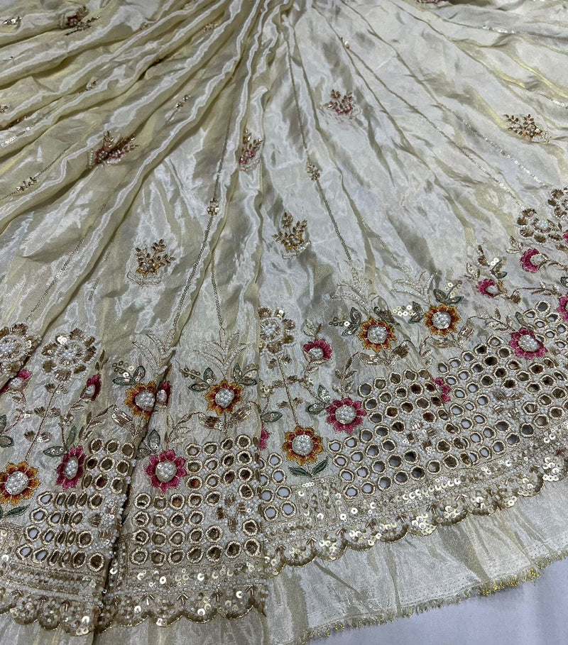 Multi border cutwork With cutdana