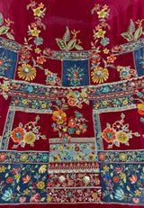 Persian position print embroidery