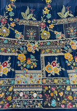 Persian position print embroidery