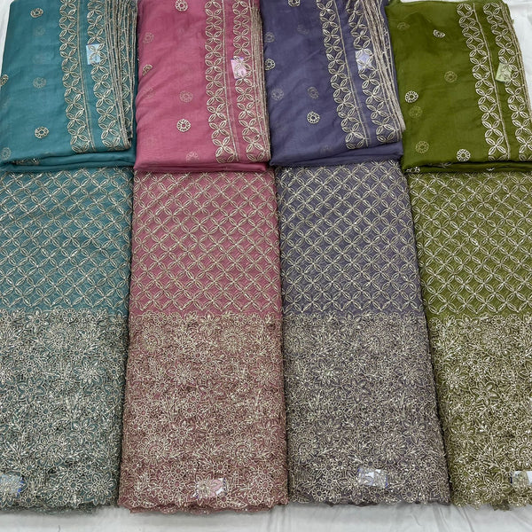 Pure Orgenza Cutwork Embroidery