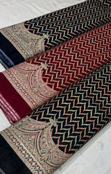 velvet Kashmiri embroidery