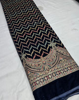 velvet Kashmiri embroidery