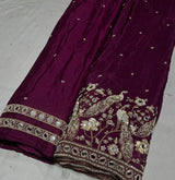 crepe handwork cutdana embroidery