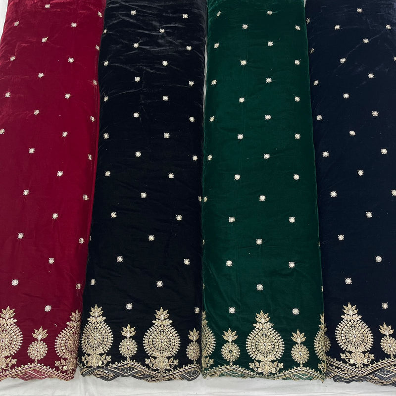 velvet shirt embroidery