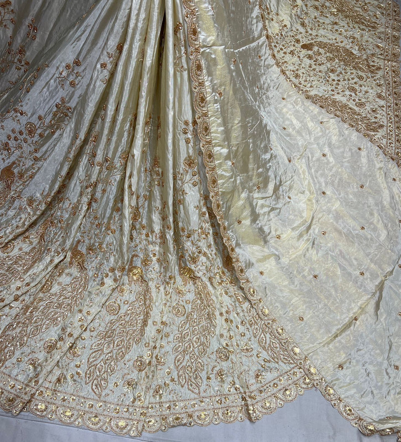 tissue cutdana handwork embroidery