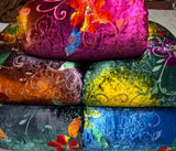 Viscose velvet burnout brasso