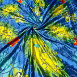 Viscose velvet burnout brasso