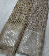 Latkan mirror stripes cutwork embroidery