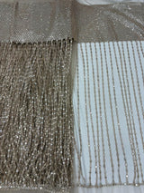 Latkan mirror stripes cutwork embroidery