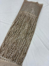 Latkan mirror stripes cutwork embroidery
