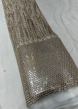 Latkan mirror stripes cutwork embroidery