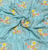 Pure viscose crepe