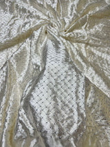 Viscose makhmal velvet embroidery