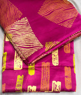 Pure handloom modal satin raw silk