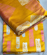 Pure handloom modal satin raw silk