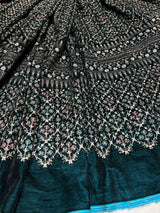 Velvet kashmiri embroidery
