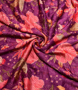 Satin georgette