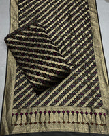 Pure georgette bandhni jaccord