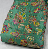 Crepe Position print embroidery