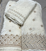 mirror cutdana embroidery