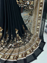 Georgette embroidery