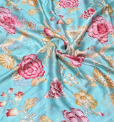 Satin georgette