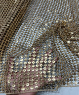 Zero sequence zari cutwork