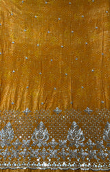 velvet Bandhni embroidery
