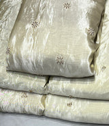 Tissue handwork cutdana embroidery