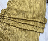 Satin foil crush pleating